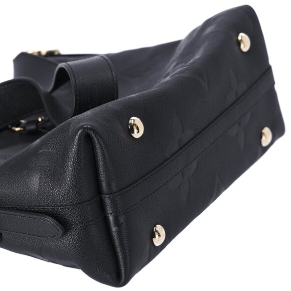 Louis Vuitton Carryall NM PM Monogram Empreinte Shoulder Bag M46288 Black - Picture 8 of 9